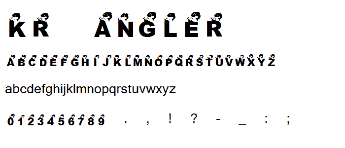 KR Angler font